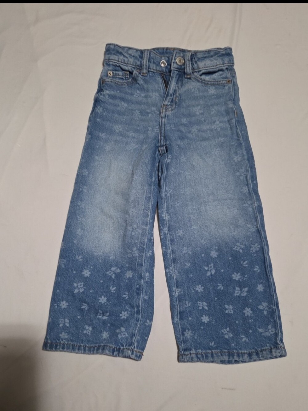 Thereabouts girls size 4 denim patterned jeans #28